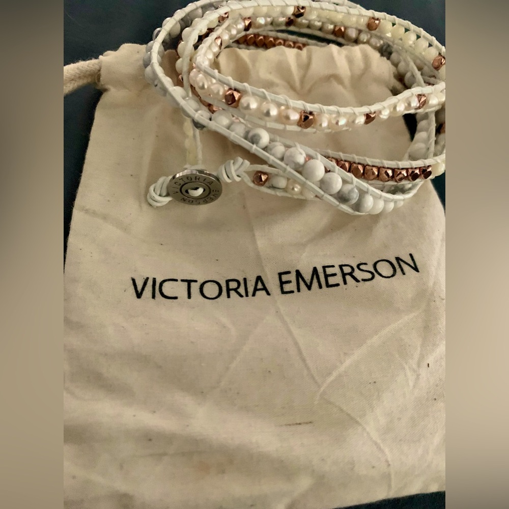 ViCTORiA EMERSON Wrap Bracelet Mixed Materials OS boho western coastal cowgirl